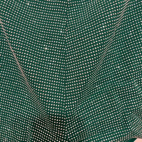 Green Rhinestone Shorts - Picture 4 of 4
